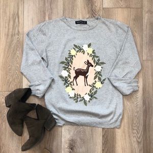 ModCloth Deer Sweater